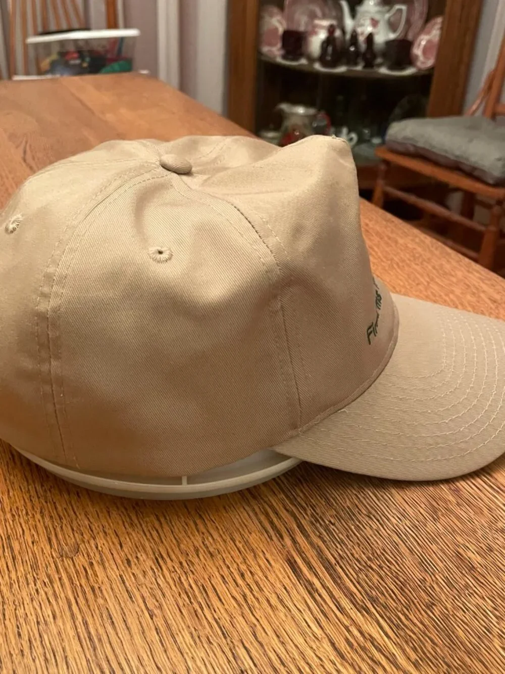 Cloverleaf Firearms Training Group (Idaho) Beige Snapback Baseball Hat Cap
